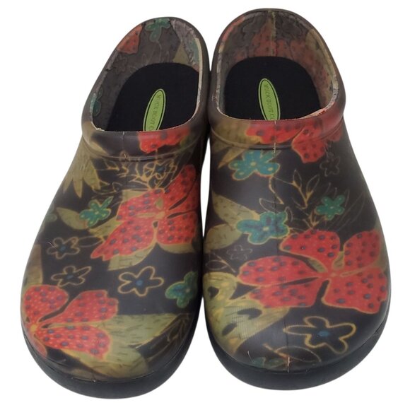 Sloggers Women Waterproof Rubber Clogs 7 Garden Slip On Rain Forest Fairy Grunge - Picture 4 of 15